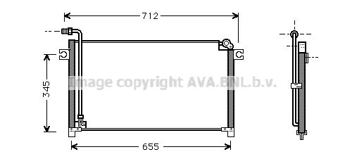 AVA QUALITY COOLING Конденсатор, кондиционер DN5184